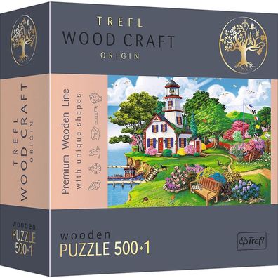 Trefl 20161 Sommerhafen 500 + 1 Holzpuzzle