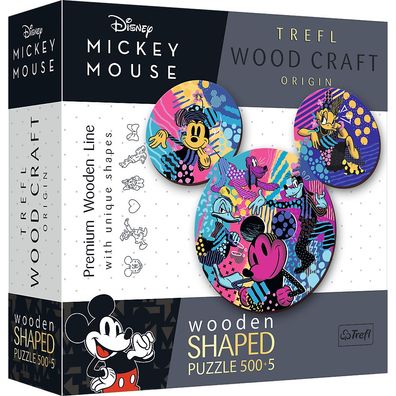 Disney Mickey Mouse 500 + 5 Sonderform Holz Puzzle