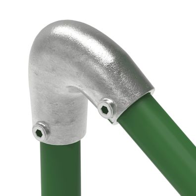 Rohrverbinder Bogen variabel 40-70° Ø 42,4 mm (1 1/4") | Temperguss verzinkt | 123C42