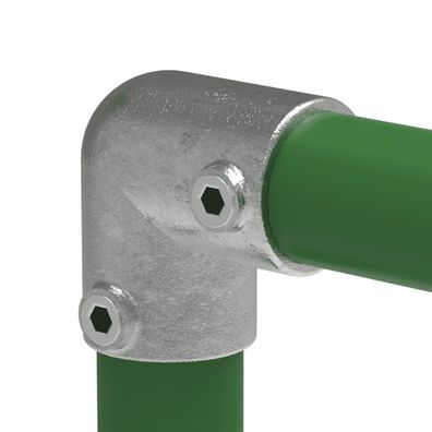 Rohrverbinder Bogen 90° Ø 21,3 mm (1/2") | Temperguss verzinkt | 125T21