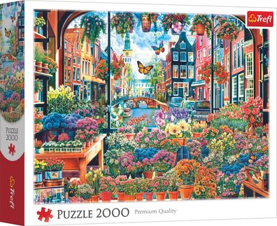 Trefl, Blumenladen in Amsterdam, 2000 Teile Puzzle