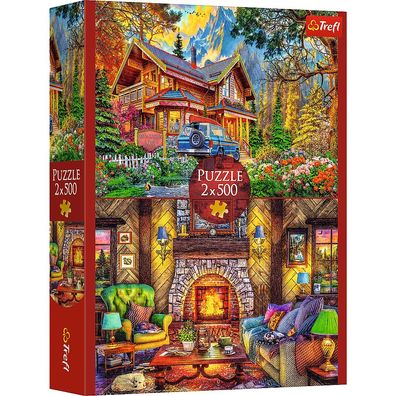 Trefl, Berg Trip, 2x500 Teile Puzzle