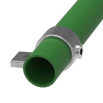 Rohrverbinder Befestigungsring mit Flansch 1 Bohrung Ø 26,9 mm (3/4") | Temperguss