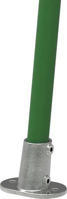 Rohrverbinder Fußplatte oval 3-11° Neigung Ø 48,3 mm (1 1/2") | Temperguss verzinkt |