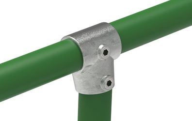 Rohrverbinder T-Stück kurz verstellbar 0-11° Ø 48,3 mm (1 1/2") | Temperguss verzinkt