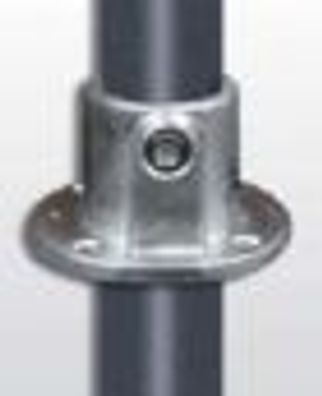 Rohrverbinder hohe Wandbefestigung rund mit Durchgangsbohrung Ø 21,3 mm (1/2") |