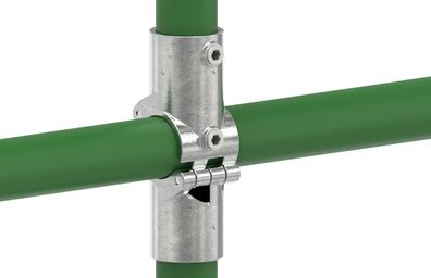 Rohrverbinder T-Kreuzstück mit Bolzen aufklappbar Ø 48,3 mm (1 1/2") | Temperguss