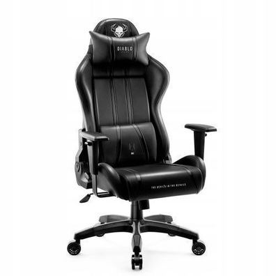 Diablo X-One 2.0 Gaming Stuhl Bürostuhl Schreibtischstuhl Schwarz, Größe King