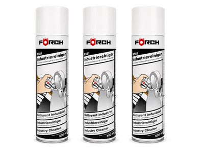 3x FÖRCH R551 Industrie Reiniger Entfetter Etikettenentferner Spezialreiniger