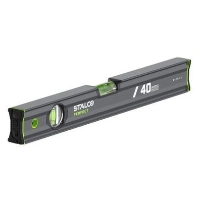 Aluminium Wasserwaage Vseries 40cm mit zwei Libellen in Anthrazit STALCO Perfect
