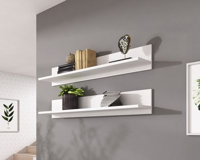 Hängeregal Soho S-5 modernes Wohnzimmer Weiß
