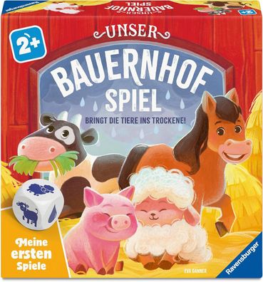 Ravensburger 12010008 Unser Bauernhofspiel - Meine ersten Spiele: Kinderspiele, Würfe