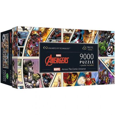 Puzzle - Marvel Avangers - Across the Comic Universe - 9000 Teile