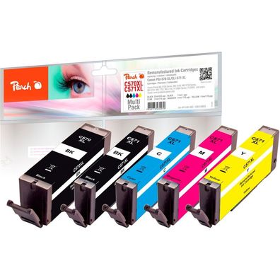 Peach Peach Patrone Canon PGI-570XL/ CLI-571XL MultiPack bk, , , remanufactured