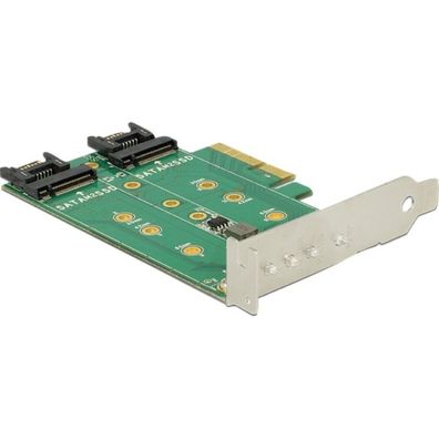 Delock PCI Expr Card Delock 3x M.2 Slot Low Profile