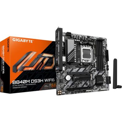 Gigabyte B840M DS3H WiFi6, (B840, M5, ATX, DR5)