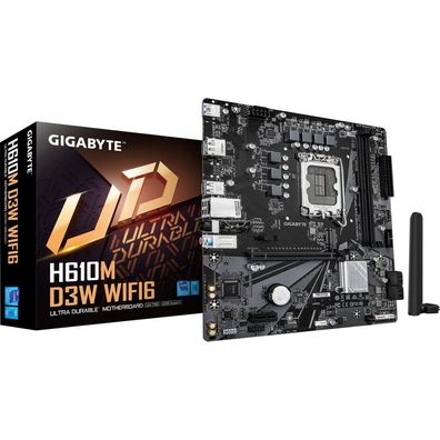 Gigabyte H610M D3W WF6, (H610, 1700, ATX, DR5