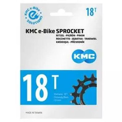 KMC E-Bike Ritzel hinten Shimano 18T CrMo 3/32"
