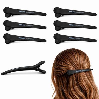 Friseur Abteilklammern 6 Stück 13 cm Jumbo für Styling & Hochsteckfrisuren