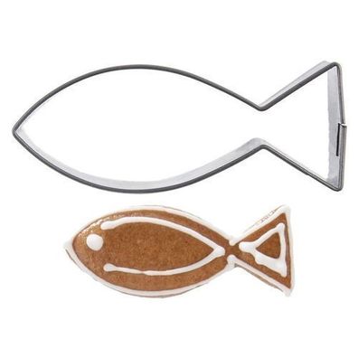 Ausstechförmchen aus Stahl, Fischform, 5 cm