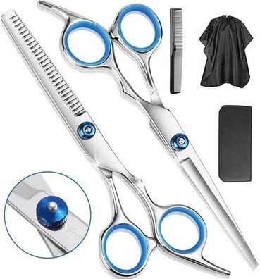 Frcolor Friseur-Set mit Effilier- & Haarschere 6,0", Etui & Kämmen