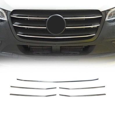 Kühlergrill Leiste Grillleisten für Mercedes Sprinter 907 910 2018-2025 Chrom