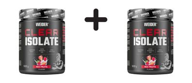2 x Weider Clear Isolate (500g) Red Fruits