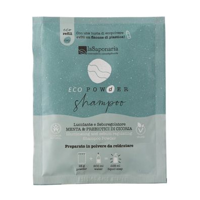 La Saponaria EcoPowder Refill Shampoo Minze & Zichorie, 25 g