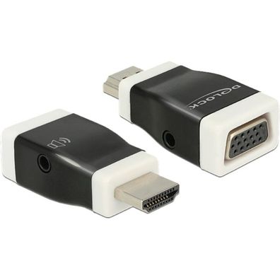 Delock DELOCK HDMI Adapter A -> D-Sub15 St/Bu screwless + Audio