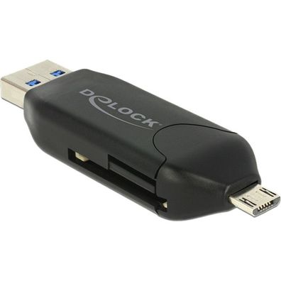 Delock DELOCK Card Reader USB3.0 A + micro B-> SD/SDHC/MMC/micSD OTG