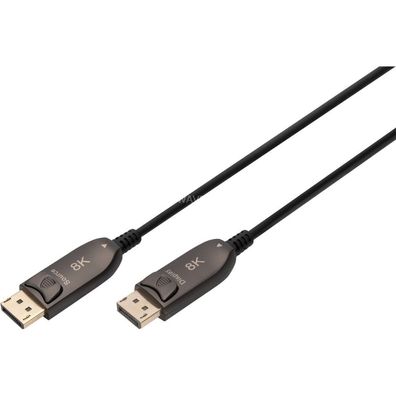 Digitus DisplayPort AOC Hybrid Glasfaserkabel, UHD 8K, 20m