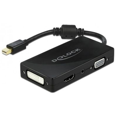 Delock DELOCK Mini DP 1.2 Adapter > VGA/HDMI/DVI/Audio Bu 4K passiv