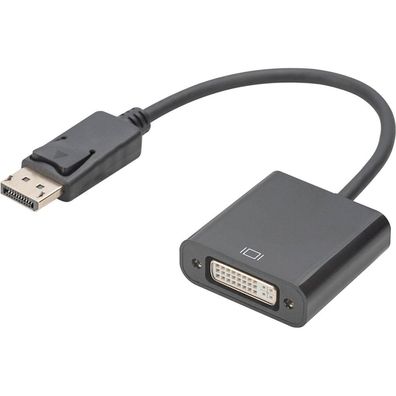 Digitus Aktiver DisplayPort Adapter / Konverter, DP auf DVI