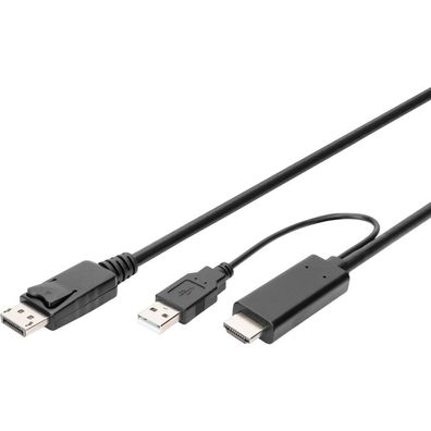 Digitus 4K HDMI Adapterkabel - HDMI auf DisplayPort 2m