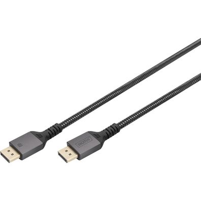 Digitus DisplayPort Anschlusskabel 3m Aluminium schwarz