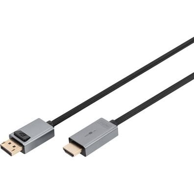 Digitus DisplayPort Adapterkabel, DP - HDMI Typ A 1,8m
