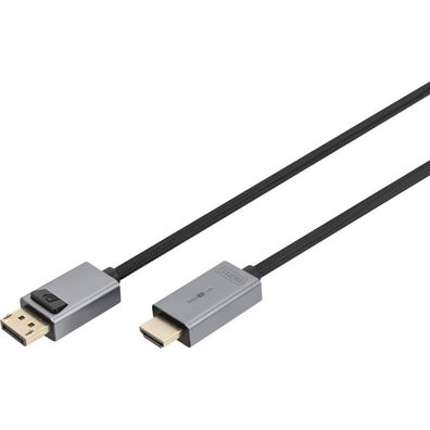 Digitus DisplayPort Adapterkabel, DP - HDMI Typ A 3m