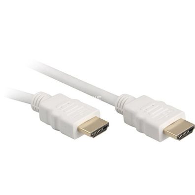 High Speed HDMI-Kabel mit Ethernet (weiß, 2 Meter)