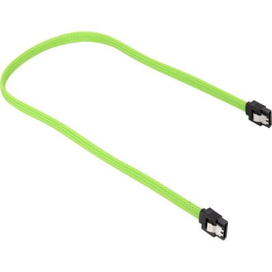 Sata III Kabel sleeve (grün, 30 cm)