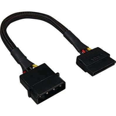SATA Stromadapter (schwarz, 15cm)
