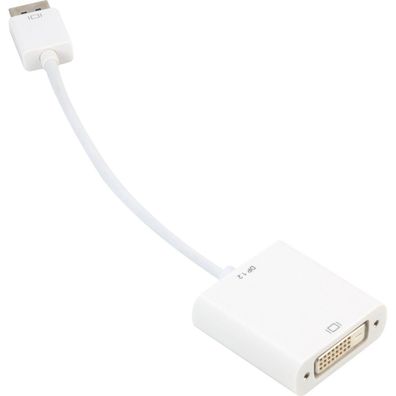 DisplayPort 1.2 > DVI24 + 1 Converter (weiß, 15 cm)