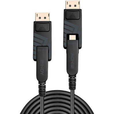 Lindy LINDY DisplayPort Fibre Optic Hybrid 1.4 Kabel 10m