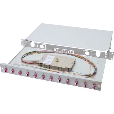 Digitus Spleißbox 1HE bestückt 12x LC DX OM4