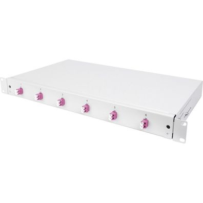 Digitus LWL Spleißbox, 1HE, bestückt, LC, OM4