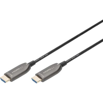 Digitus HDMI AOC Hybrid Glasfaserkabel UHD 8K 15m schwarz