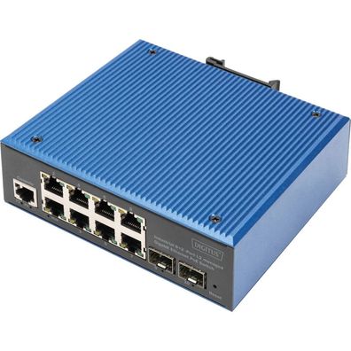 Digitus Switch 8 + 2-Port L2 managed Gigabit Ethernet PoE