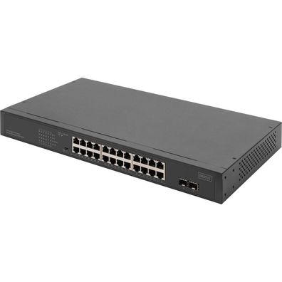 Digitus Switch 24-Port Gigabit, Unmanaged schwarz