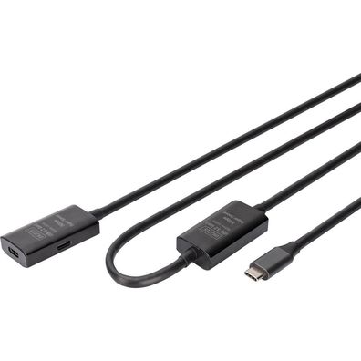 Digitus Verlängerungskabel USB-C-> USB-C St./Bu. 5G, 10,00m