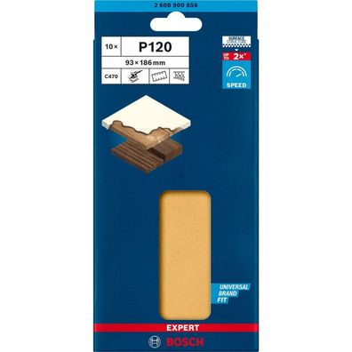Bosch EXPERT Schleifblatt C470, 93x186mm, 120, 10x