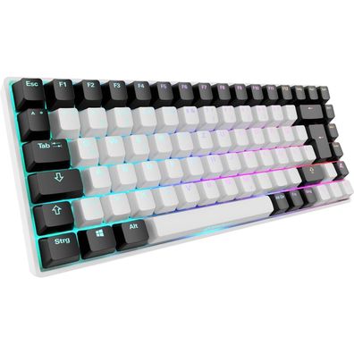 Sharkoon Sharkoon Gaming Tastatur Skiller SGK50S3 weiß-gelb RGB DE